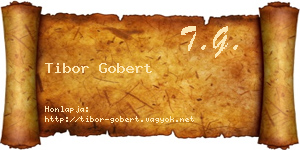 Tibor Gobert névjegykártya